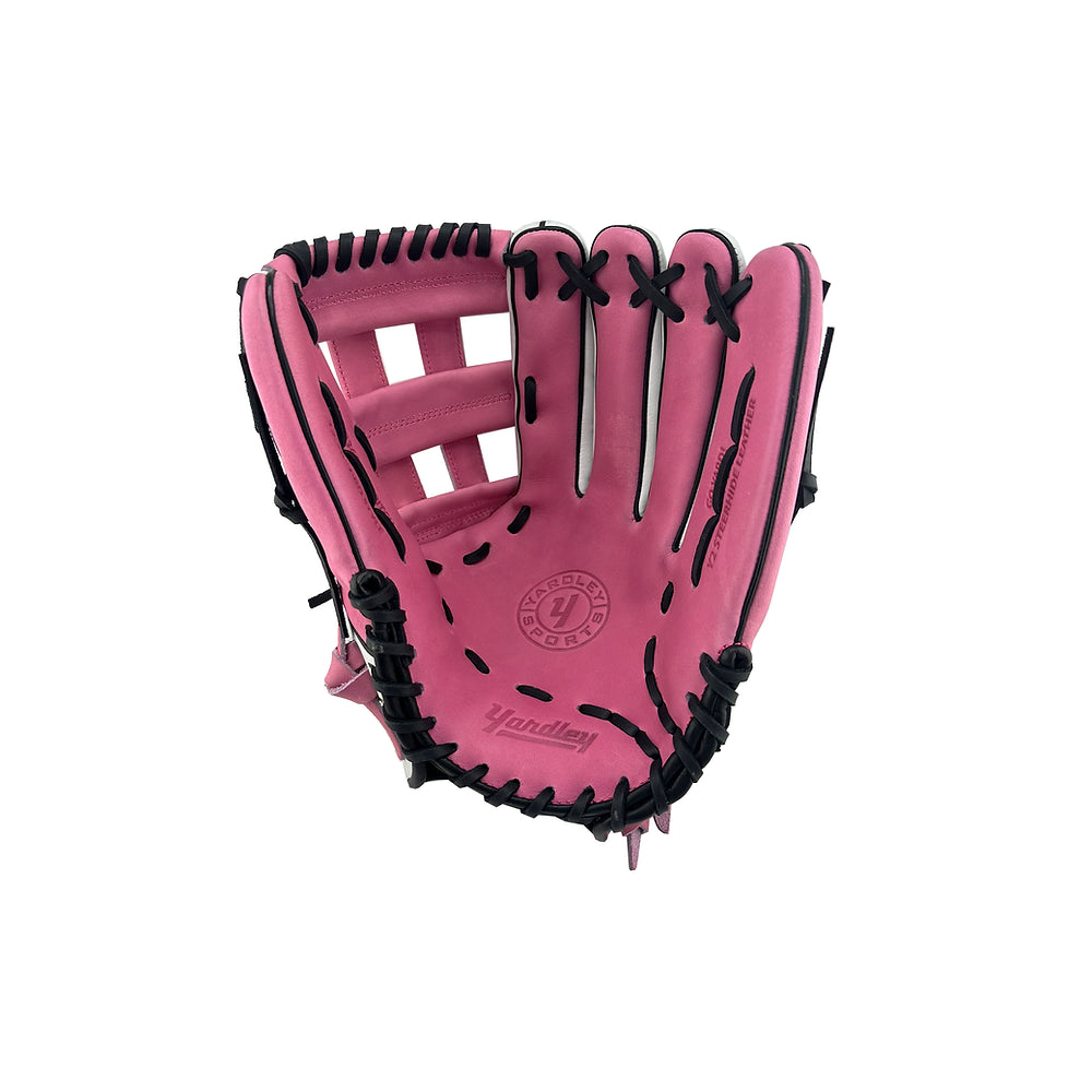 Y2 - 2369 Fastpitch Model White and Pink H-Web 12.50"