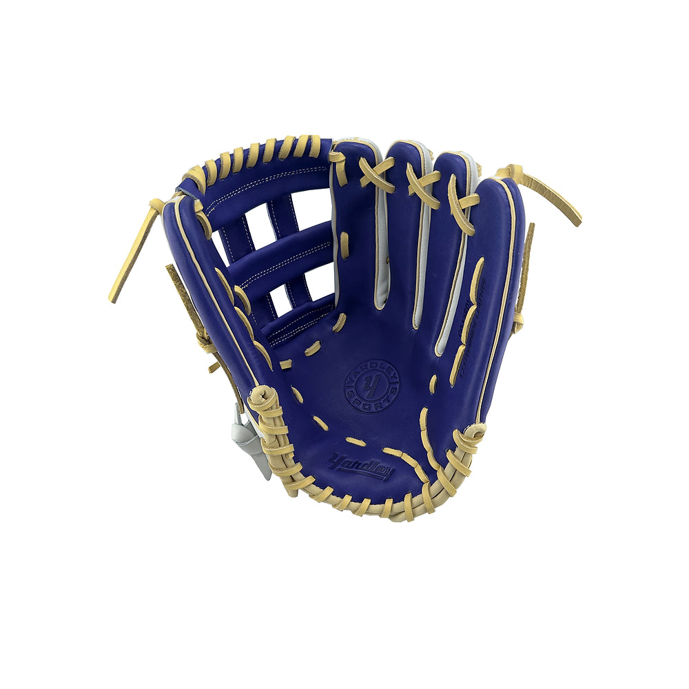 Y2 - 2369 Fastpitch Model White and Purple H-Web 12.50"