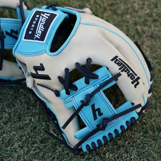 Y1 - 279 Sky Blue and Bone I-Web 11.50”