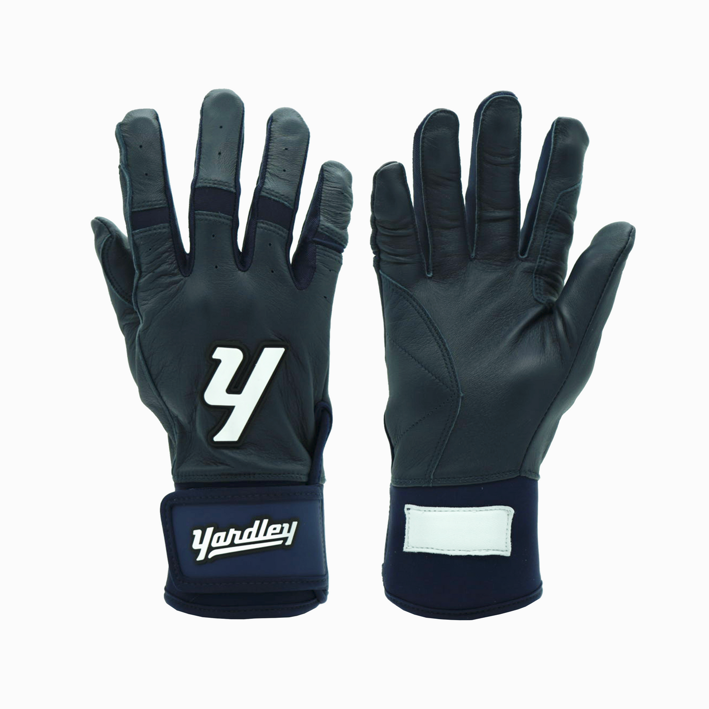 Y1-Shearlux Leather Batting Glove - Navy Blue