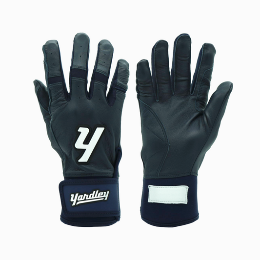 Y1-Shearlux Leather Batting Glove - Navy Blue
