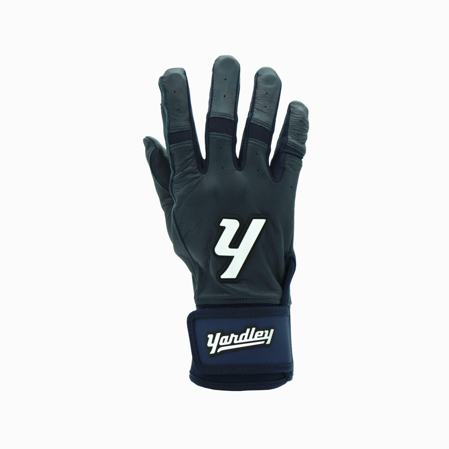 Y1-Shearlux Leather Batting Glove - Navy Blue