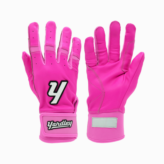 Y1-Shearlux Leather Batting Glove - Pink
